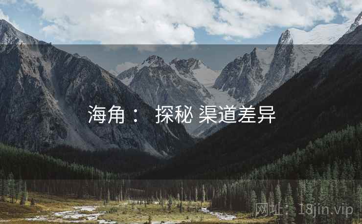 海角 ： 探秘 渠道差异