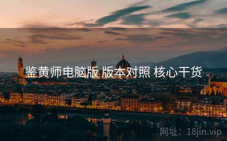 鉴黄师电脑版 版本对照 核心干货
