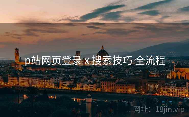 p站网页登录 x 搜索技巧 全流程