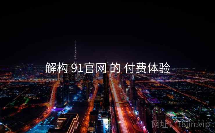 解构 91官网 的 付费体验
