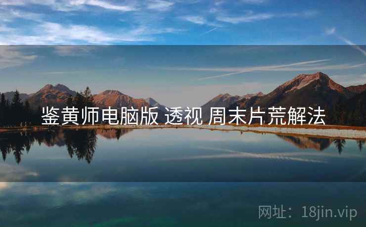 鉴黄师电脑版 透视 周末片荒解法