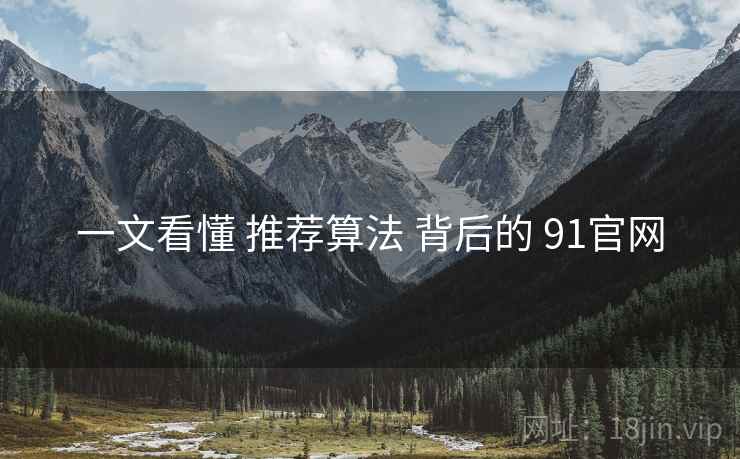 一文看懂 推荐算法 背后的 91官网