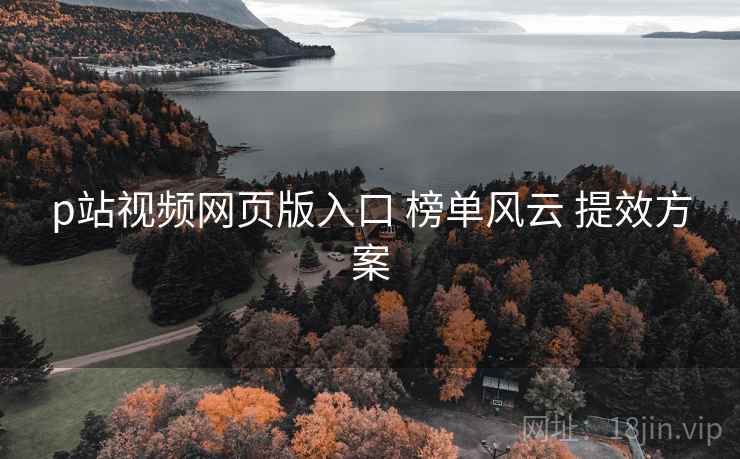 p站视频网页版入口 榜单风云 提效方案