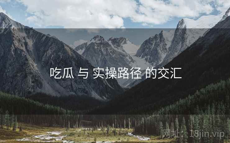 吃瓜 与 实操路径 的交汇